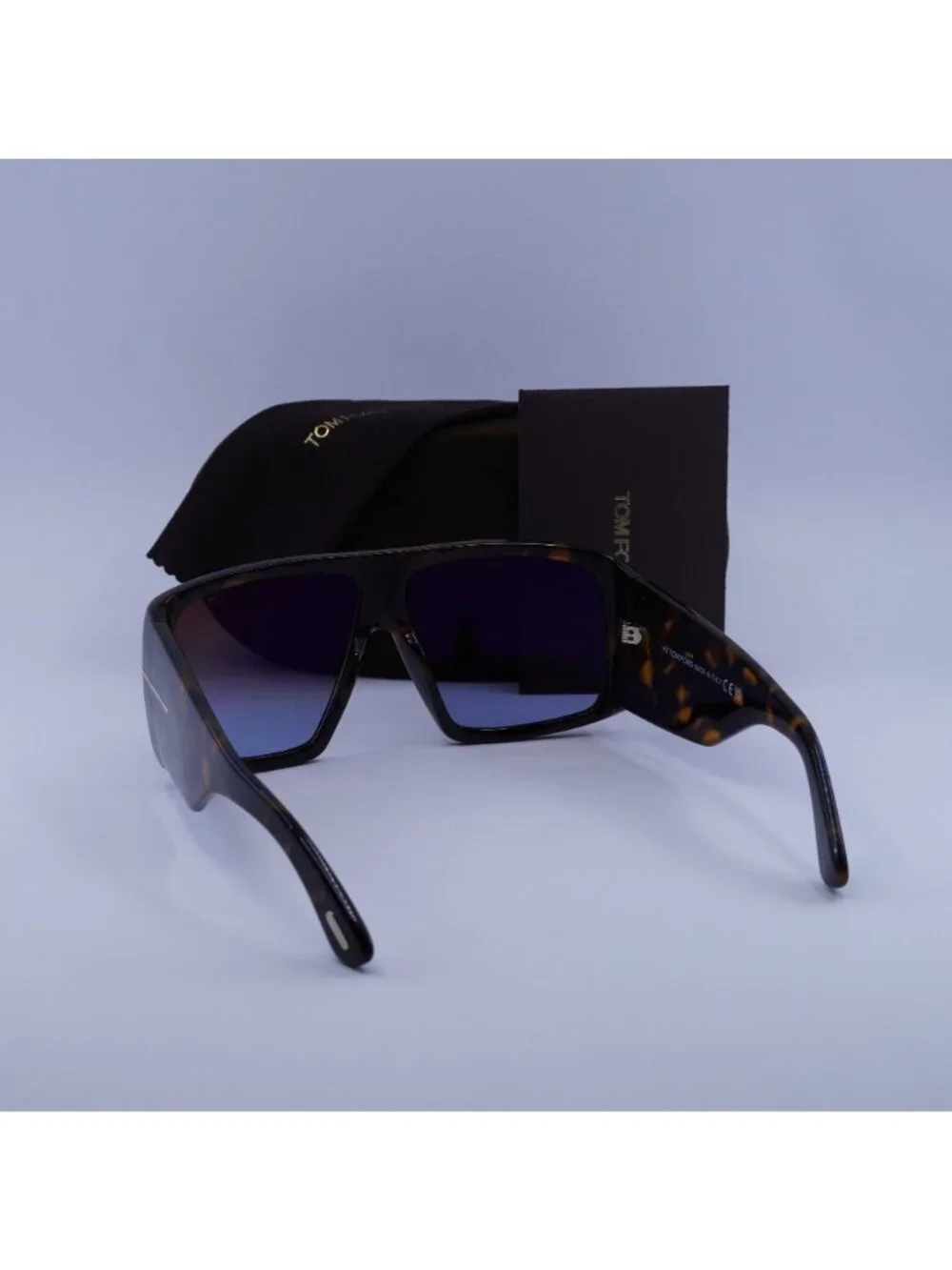 Tom Ford FT1036 56F Raven Aviator Sunglasses - Havana / Brown